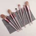 thumbnail image 1 of Xiao Hua Juego de 10 brochas de maquillaje de alta calidad para sombras de ojos, polvos, colorete y maquillaje con bolsa de almacenamiento gris oscuro., 1 of 4