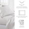 thumbnail image 6 of Noble Linens 4 Piece Pattern Microfiber Bed Sheets Set, Delicate Blossoms Mauve, Twin, 6 of 8