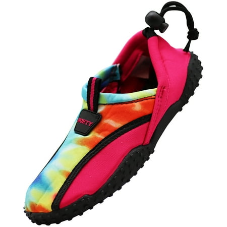 

NORTY Girls Water Shoes Child Female Lake River Shoes Fuchsia Tie Dye 12