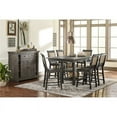 thumbnail image 3 of Bowery Hill Set of 2 Counter Chairs in Distressed Gray Finish, 3 of 6