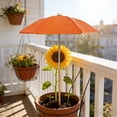 thumbnail image 4 of Umbrella Adjustable Garden Shade Umbrella with Iron Poles Outdoor Multifunctional Sun Shade for Potted Flowers Weatherproof Sun Protection for Backyard Patio, 4 of 7