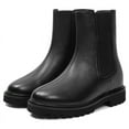 thumbnail image 3 of CMR CHAMARIPA Height Increasing Boots - Black Leather Slip-On Women's Boots 8CM | 3.15 Inches, 3 of 9