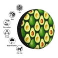 thumbnail image 4 of Susaid Avocado Print Tire Covers,Waterproof Anti-UV Snow Sun Rain Tire Covers for RV,Truck, SUV, Trailer, Camper-16 inch, 4 of 6