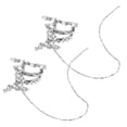 thumbnail image 4 of 1 Pair Non Piercing Earring Decor Rhinestone Ear Bone Clip Ear Jewelries, 4 of 8