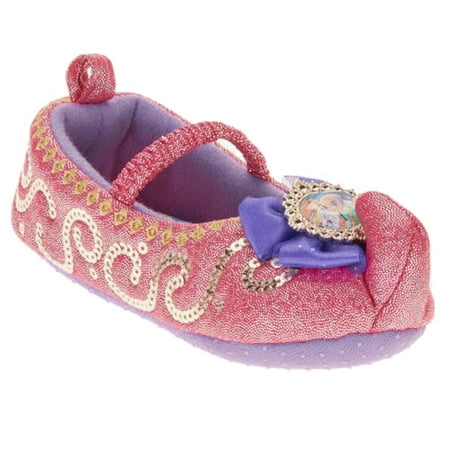 Toddler Girls Pink Shimmer & Shine Slippers Genie House Shoes Small (5-6)