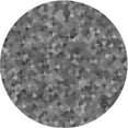 thumbnail image 1 of Ahgly Company Indoor Round Patterned Gray Dolphin Gray Area Rugs, 7' Round, 1 of 6