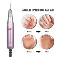 thumbnail image 4 of Riwcyla Stylo Perceuse Électrique Professionnel pour Art des Ongles, Poignée, Lime, Polisseuse, Machine de Meulage, Pièce à Main, Outil de Pédicure, Accessoires pour Art des Ongles, Rose, 4 of 6