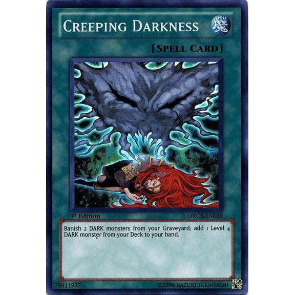 YuGiOh Order of Chaos Super Rare Creeping Darkness ORCS-EN059