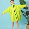 thumbnail image 2 of Huowey Toddler Girls Boys Rain Suit Raincoat Boys Girls Rain Jacket Hooded Dinosaur Poncho Waterproof Coat Outdoor Sports Raincoat,Green,7-9 Years, 2 of 4