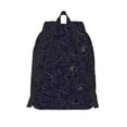 thumbnail image 2 of Lsque Copper-Gold Gloss Outline Peony Pattern Canvas Daypack, Durable Backpack, High-quality Versatile Backpack,Vintage Compact Backpack-Small, 2 of 6
