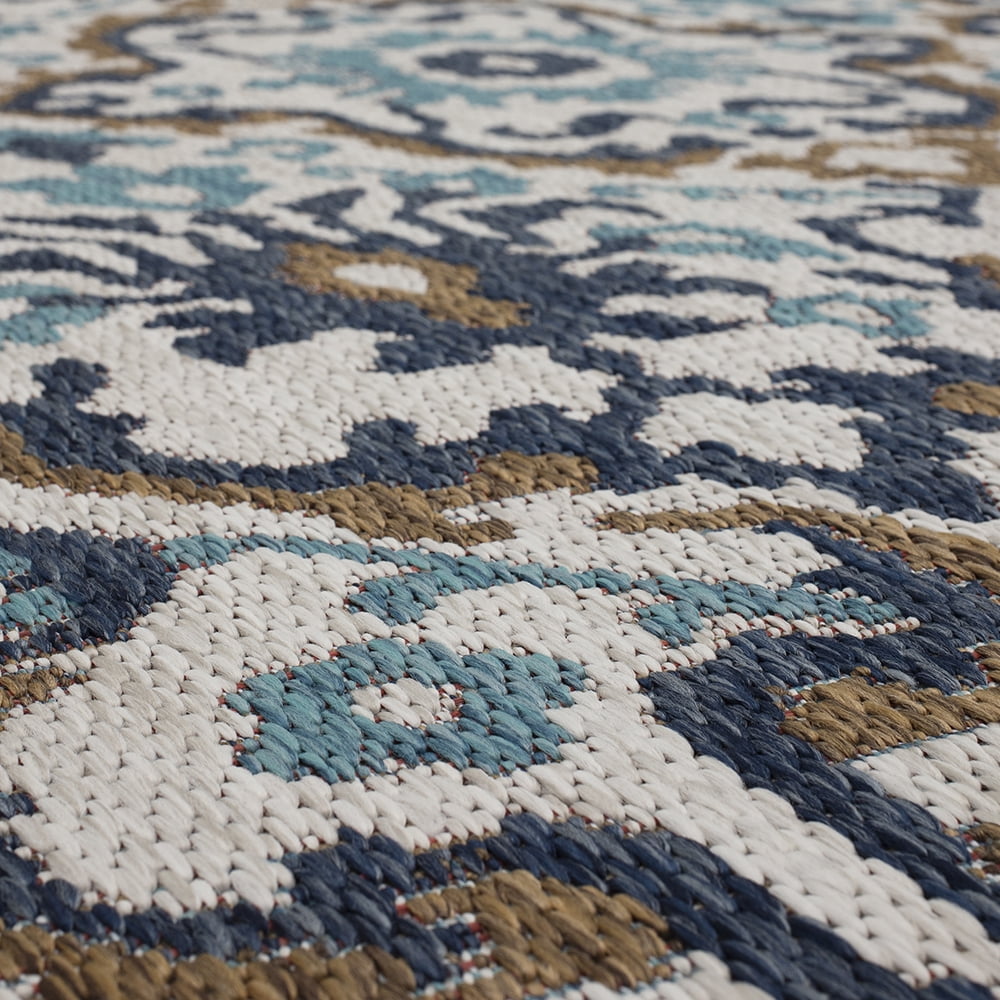 Mohawk Home Ravello Outdoor Area Rug, Blue, 4' x 5' 6"