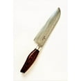 thumbnail image 5 of SiliSlick Damascus Santoku Knife Hammered Design | Professional 8" VG-10 Japanese Stainless Steel, Precise Cutting Meat, Vegetables, Steel Razor Sharp Blade Edge, 5 of 8