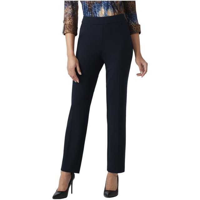 DressBarn Women's Roz & Ali Secret Agent Comfort Pull On Tummy Control Pant with L Slit Pockets