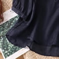 thumbnail image 5 of T Shirts For Women Womens Tops Summer Short Sleeved Cotton And Linen Tops Retro Cotton And Linen Shirts T Shirts Slim Summer New Loose Shirts, 5 of 7