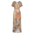 thumbnail image 4 of LASCANA Women's Printed Side Slit Maxi Dress, 4 of 5