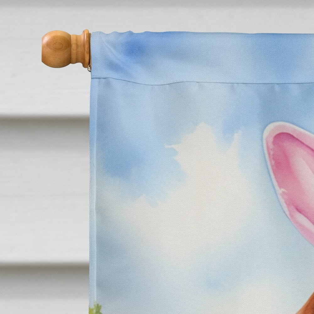 Dogue de Bordeaux Easter Egg Hunt House Flag 28 in x 40 in
