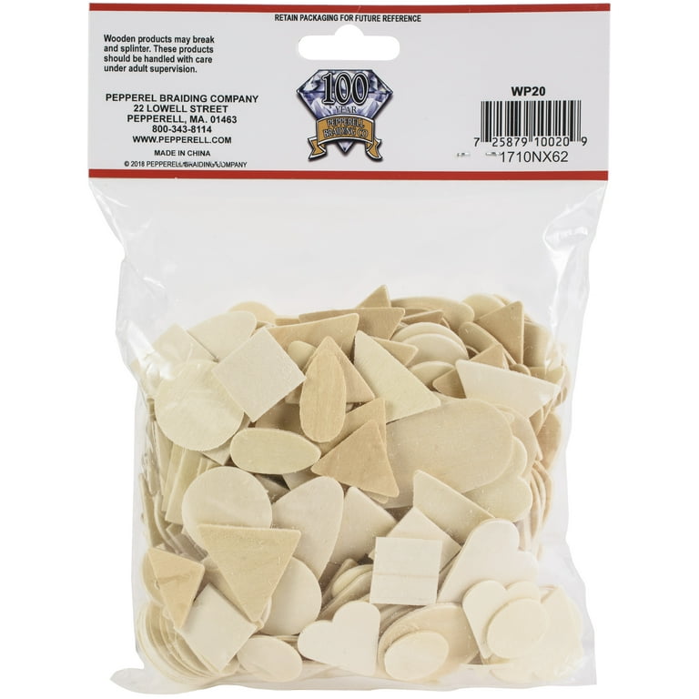 Wood Shapes 250/Pkg-Assorted