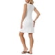 thumbnail image 3 of INSPIRE CHIC Vestido Mini de Verano sin Mangas con Cuello Redondo y Botones, con Bolsillos, Color Blanco, 3 of 6