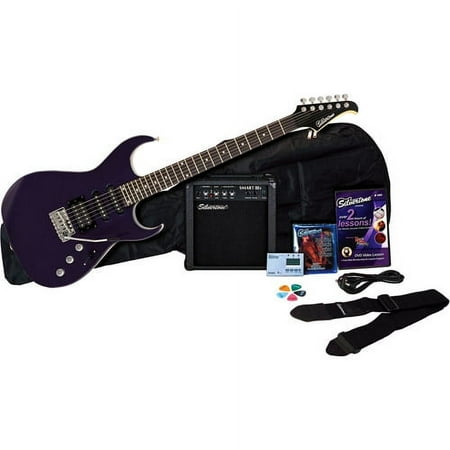 Silvertone Guitars SIK1 Shredder Electric Guitar Package, Cobalt Blue