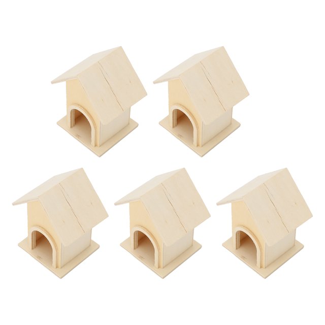 Casa De Pájaros De Madera, 5 Piezas De Casa De Pájaros De Jardín Para Decoración De Patio De Jardín Para Gorriones Pinzón Pájaro Azul
