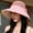pink, variant on Small Fresh Sweet Bow Fisherman Hat Summer Breathable Big Hat, Brimnial Beach Hat Outdoor Sunscreen Woman