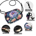 thumbnail image 3 of FORMRS Mini Crossbody Bag for Women Adjustable Rope Shoulder Casual Phone Purse, Puprle Ethereal Floral Harmony, 3 of 7