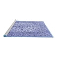 thumbnail image 2 of Ahgly Company Machine Washable Indoor Square Persian Blue Traditional Area Rugs, 6' Square, 2 of 4