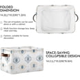 thumbnail image 2 of Coolnut Evil Eye Foldable Canvas Storage Bin, Sturdy Fabric Storage Basket with Handles, Storage Cube Box for Organizing Shelf Nursery Toy Closet 2PCS#1116 Home Decor, 2 of 7
