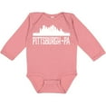 thumbnail image 3 of Inktastic Pittsburgh Pennsylvania Skyline Pa Cities Boys or Girls Long Sleeve Baby Bodysuit, 3 of 5