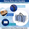 thumbnail image 3 of ClearSpace Heavy Duty Moving Bags or Storage Bag – Large Moving Boxes with Backpack Straps, Zippers & Handles – Perfect for Moving, College Dorm, Traveling, Camping, Christmas Decorations, 8 Pack, 3 of 6