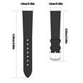 Wv200 Mens Leather Watch Bands Thin Mens Watch Stylish Replacement Strap For Multiple Models Of