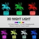 thumbnail image 2 of Unicornio Luz de noche Niños Luz de noche Ilusión óptica 3D 16 colores Cambio de iluminación Cumpleaños Navidad Regalos increíbles para bebés Niños Niñas oso de fresa  Juguete, 2 of 4