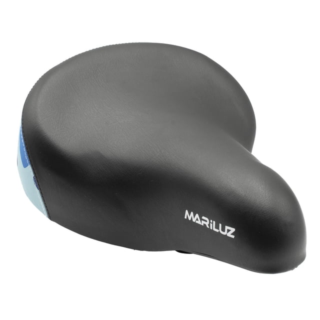 Asiento Sillin Para Bicicleta Comodo Ancho Negro Acojinado