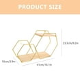 thumbnail image 2 of OUNONA Small Floating Shelves for Wall Metal Storage for Homeowners 1Set, 2 of 8