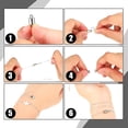 thumbnail image 3 of 16 Pairs Magnetic Necklace Bracelet Clasps Magnet Converter Jewelry Clasps Extenders Locking Clasps for Bracelet Necklace Making (White), 3 of 5