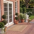 thumbnail image 3 of SAFAVIEH Courtyard Catherine Geometric Indoor/Outdoor Area Rug, Natural/Gold, 4' x 5'7", 3 of 10