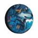 thumbnail image 1 of Fotbe Blue Iceberg Leaf Wolf Funda de Llanta de Repuesto con Estampado, Engrosada, Ajuste Universal para Jeep, Remolque, RV, SUV, Camión-17 inch, 1 of 6
