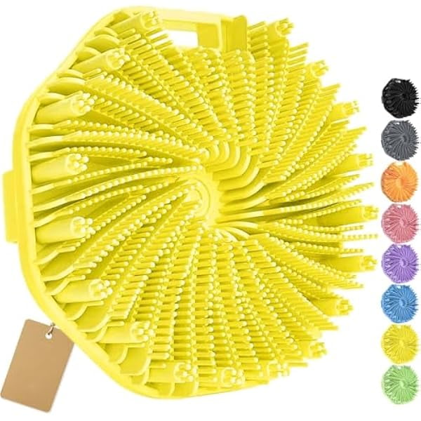 wonima11 Silicone Body Scrubber, Exfoliating Body Scrubber for Sensitive Skin, Silicone Scrubber Body, Silicones Body Brush for Showering