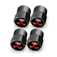 thumbnail image 2 of Hisport Hex 016 Negro 4 Piezas Tapas universales para vástago de válvula de neumático de Coche Cubierta de Aire para Accesorios Mitsubishi, 2 of 5