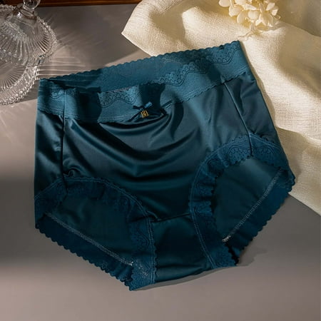 GENGING Panties for Women Women s My Items Ordered Sexy Lace Oversized Seamless Breathable Satin Ice Silk Underwear Briefs