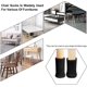 thumbnail image 4 of 24 piezas de fundas para patas de sillas, patas de muebles, almohadillas antideslizantes para patas de sillas de 1 "-2" de diámetro, color negro, 4 of 5