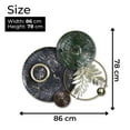 thumbnail image 5 of Extra Large Wall Clock, Metal Clock, Round Clock, Wall Decor, Wall Accent, Decorative Wall Art With Clock, Non-Ticking Silent Clock, Unique Home Interior Decor for Home or Office, 5 of 6