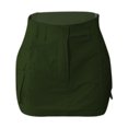 thumbnail image 1 of Gibobby Falda de tul Faldas para mujer Midi Longitud Mujer con cordones Diseño Denim Tooling Falda Casual Falda corta(Verde, S), 1 of 3