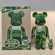 thumbnail image 1 of Figura coleccionable de mi primer bebé Bearbrick de 28 cm de altura, versión verde bosque 400%+100%., 1 of 9