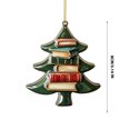 thumbnail image 3 of XWSHYW Adornos Colgantes Colgante de Acrílico de Doble Cara Árbol de Navidad Colgante de Acrílico Libro de Navidad Decoración, 3 of 6