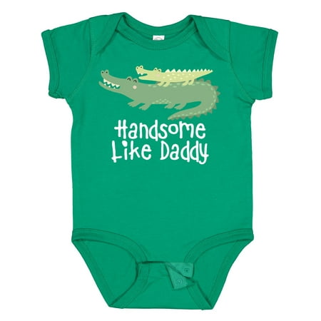

Inktastic Alligator Handsome Like Daddy Baby Boy Boys Baby Bodysuit