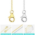 thumbnail image 3 of Alexcraft 3PCS Necklace Extender, 14K Gold Plated Chain Extenders for Necklaces, 925 Sterling Silver Anklet Bracelet Extender for Women Jewelry Making (1 2 3 Inch), 3 of 7