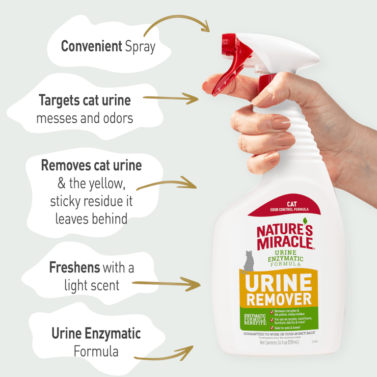 Nature's Miracle Cat Urine Remover Enzymatic Formula, 24 oz photo 7