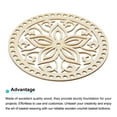 thumbnail image 3 of 15cm Round Wooden Basket Bottom Crochet Basket Base, Crochet Bag Bottom for DIY Basket Crochet, Bag Weaving, 2 Pcs, 3 of 5