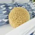 thumbnail image 4 of Mina Victory Shag 14x14" Contemporary Fabric Lush Yarn Throw Pillow in Yellow, 4 of 6